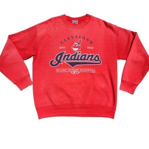 Vintage 2001 Cleveland Indians Baseball Sweatshirt Size Large